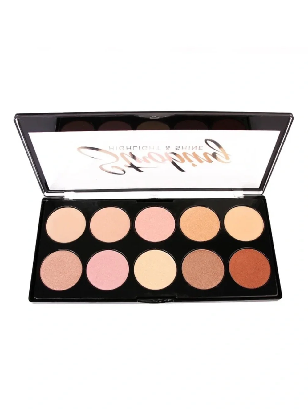 L.A. COLORS Strobing 10 Color Highlight Face Palette